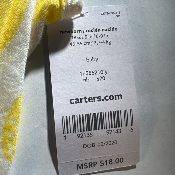 Carter’s Little Baby Basics - Girls - NB - Picture 4 of 4